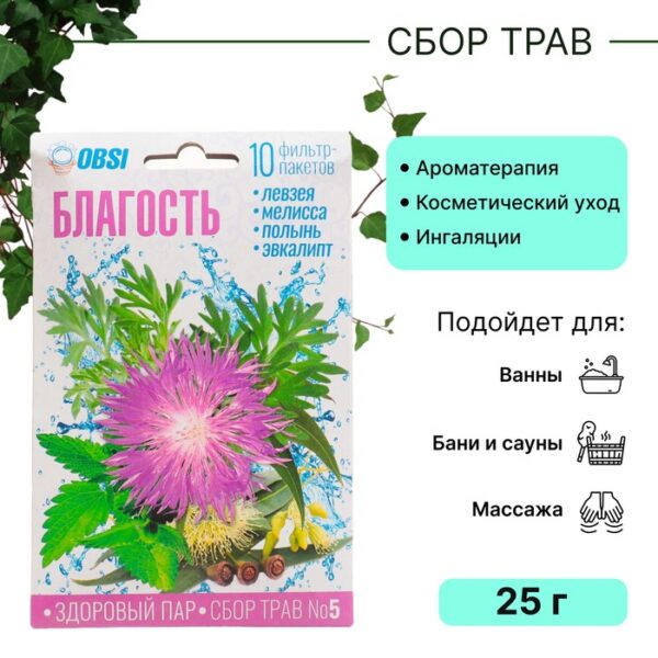 Сбор трав OBSI № 5 благость, 10 шт*2,5 г