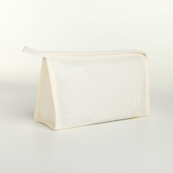 Косметичка ПВХ WashBag 03, 23,5*7,5*15, отдел на молнии, белый